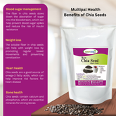 Chia Seeds -HERBYZONE Excellent Source of Fiber Packed with Antioxidants