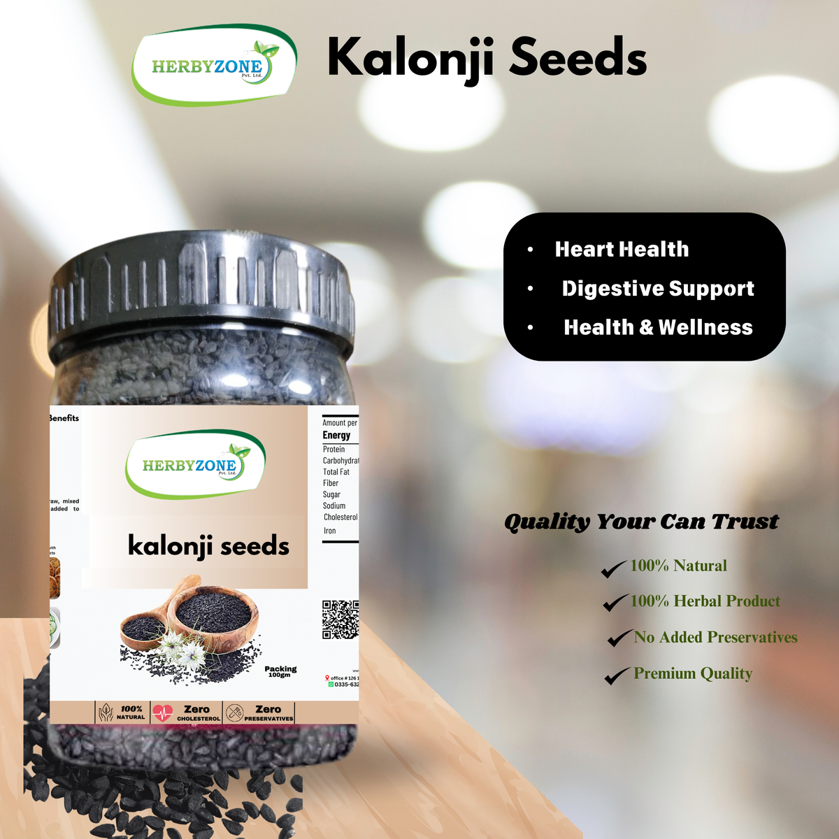 Kalonji Seed Bottle .Boosts Immunity Improves Digestion Supports Skin Health