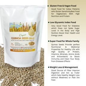 Quinoa Seeds- HERBYZONE Complete Source of Protein  Rich in Fiber